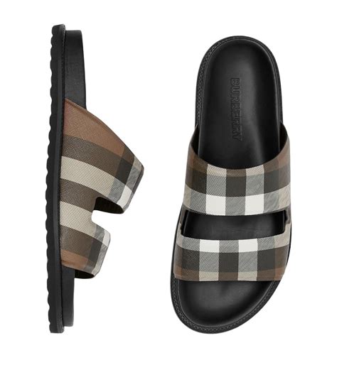 burberry slides for men|burberry check slides for men.